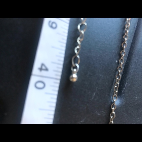 Long Chain Champagne Sparkle Butterfly Charm Necklace - Picture 7 of 7
